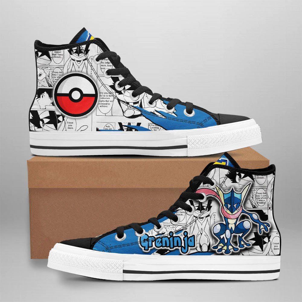 JWFancy Pokemon High Top Canvas Sneakers Shoes For Men And Women