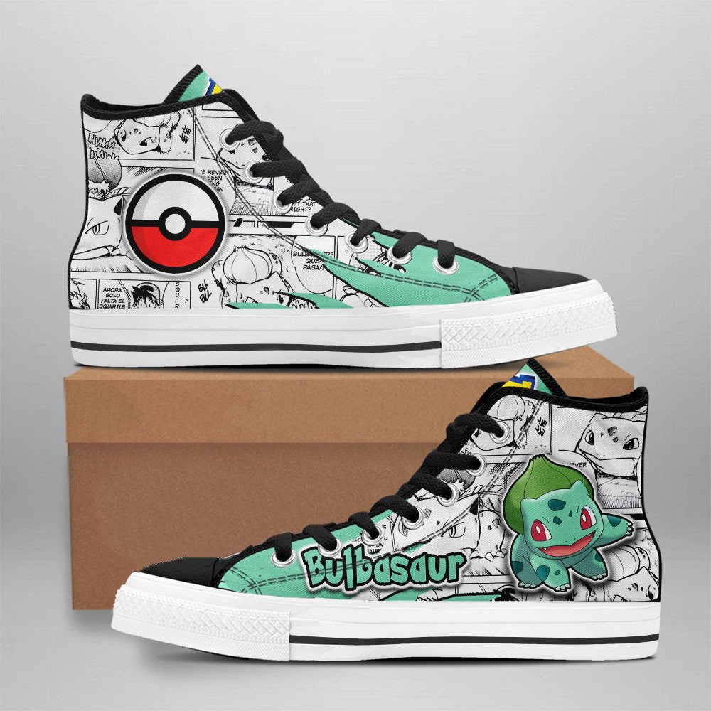 JWFancy Pokemon High Top Canvas Sneakers Shoes For Men And Women
