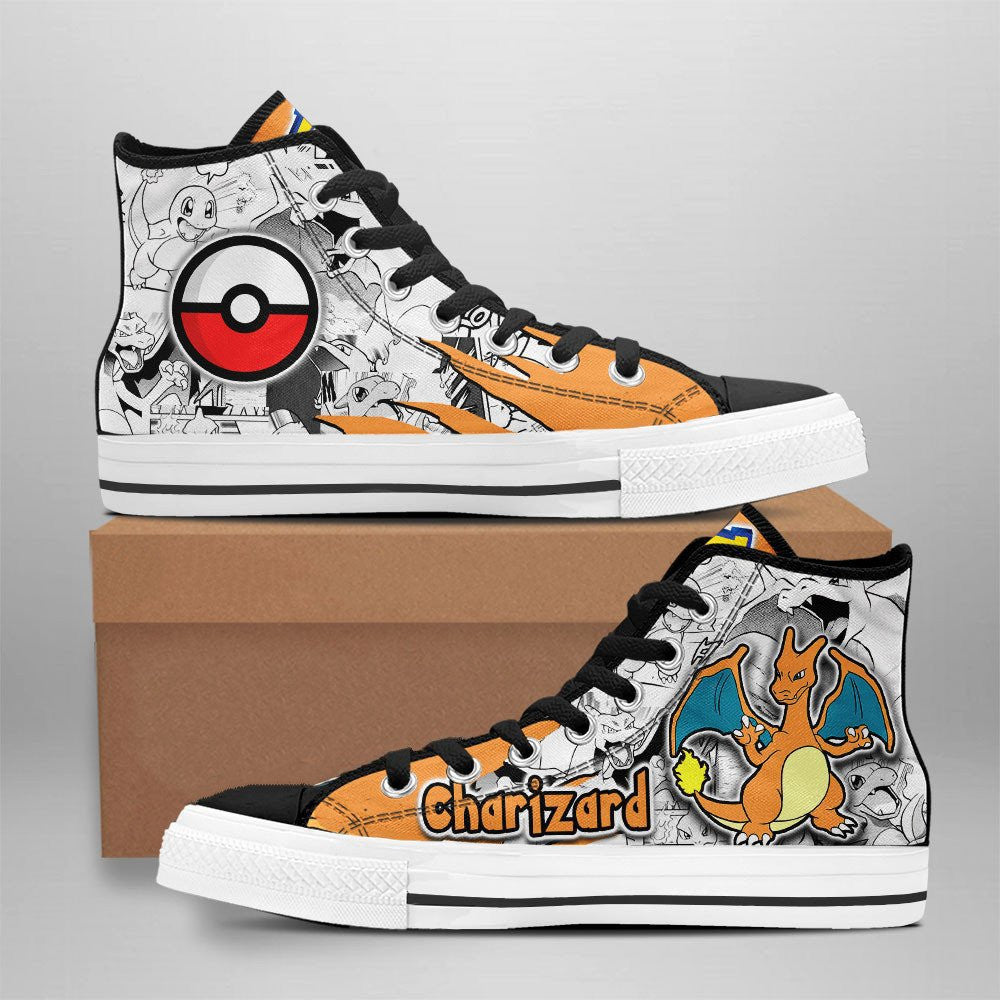 JWFancy Pokemon High Top Canvas Sneakers Shoes For Men And Women