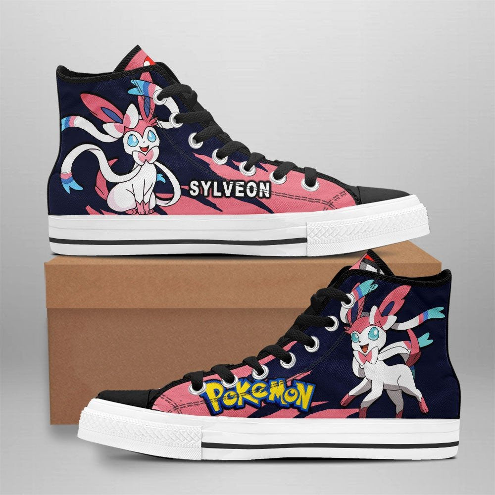 JWFancy Pokemon High Top Canvas Sneakers Shoes For Men And Women