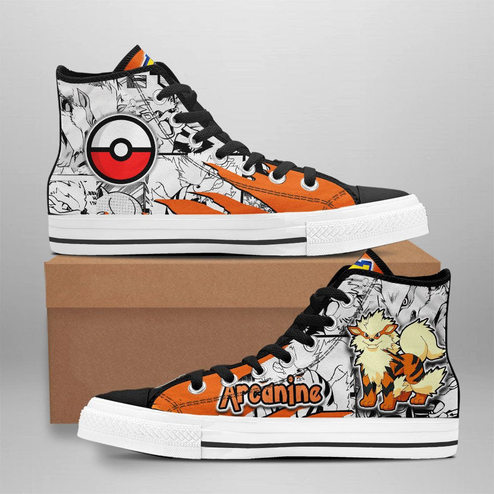 JWFancy Pokemon High Top Canvas Sneakers Shoes For Men And Women