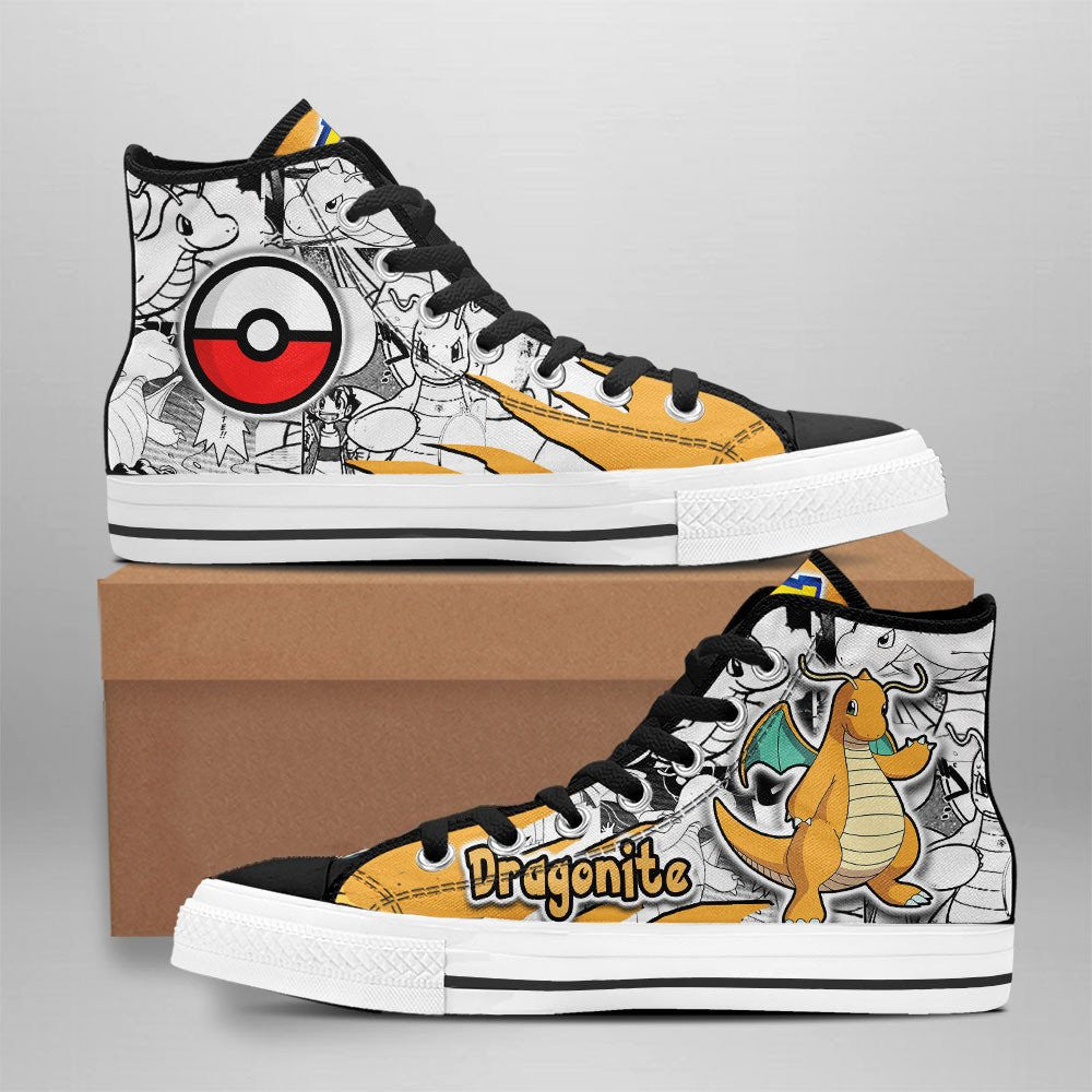 JWFancy Pokemon High Top Canvas Sneakers Shoes For Men And Women