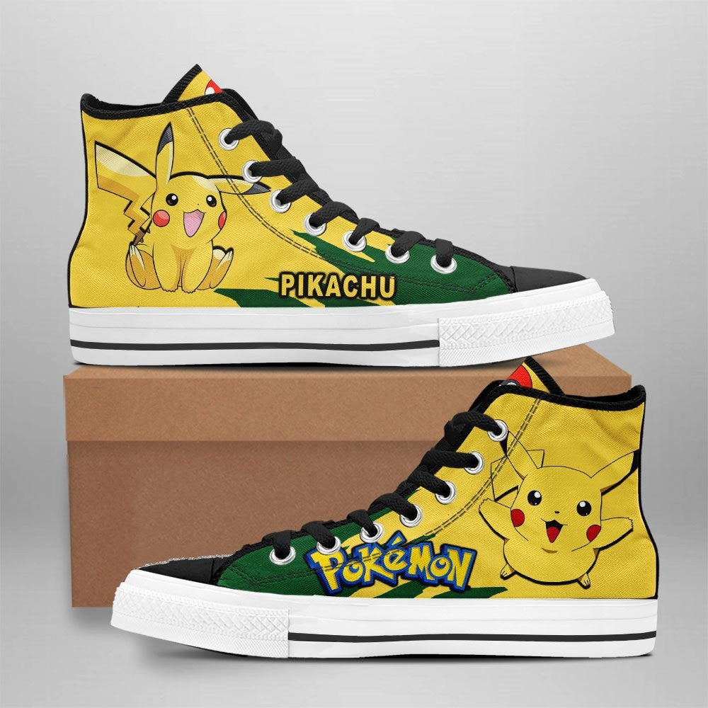 JWFancy Pokemon High Top Canvas Sneakers Shoes For Men And Women
