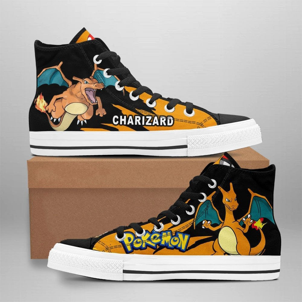 JWFancy Pokemon High Top Canvas Sneakers Shoes For Men And Women