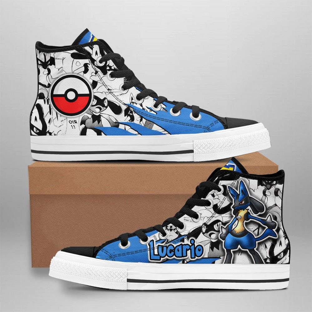 JWFancy Pokemon High Top Canvas Sneakers Shoes For Men And Women