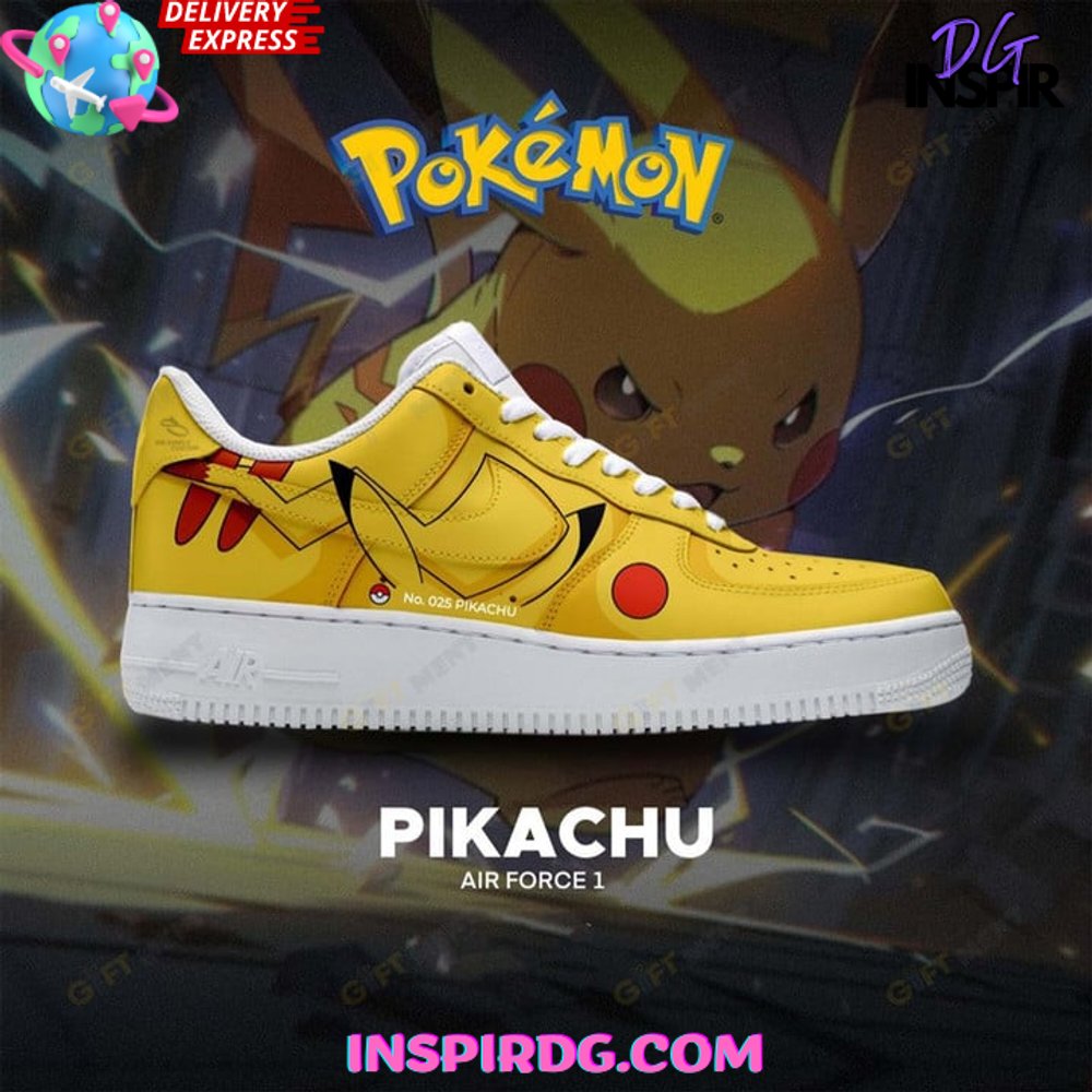 JWFancy Pokémon Pikachu Special Air Low-Top Sneakers Shoes For Men And Women