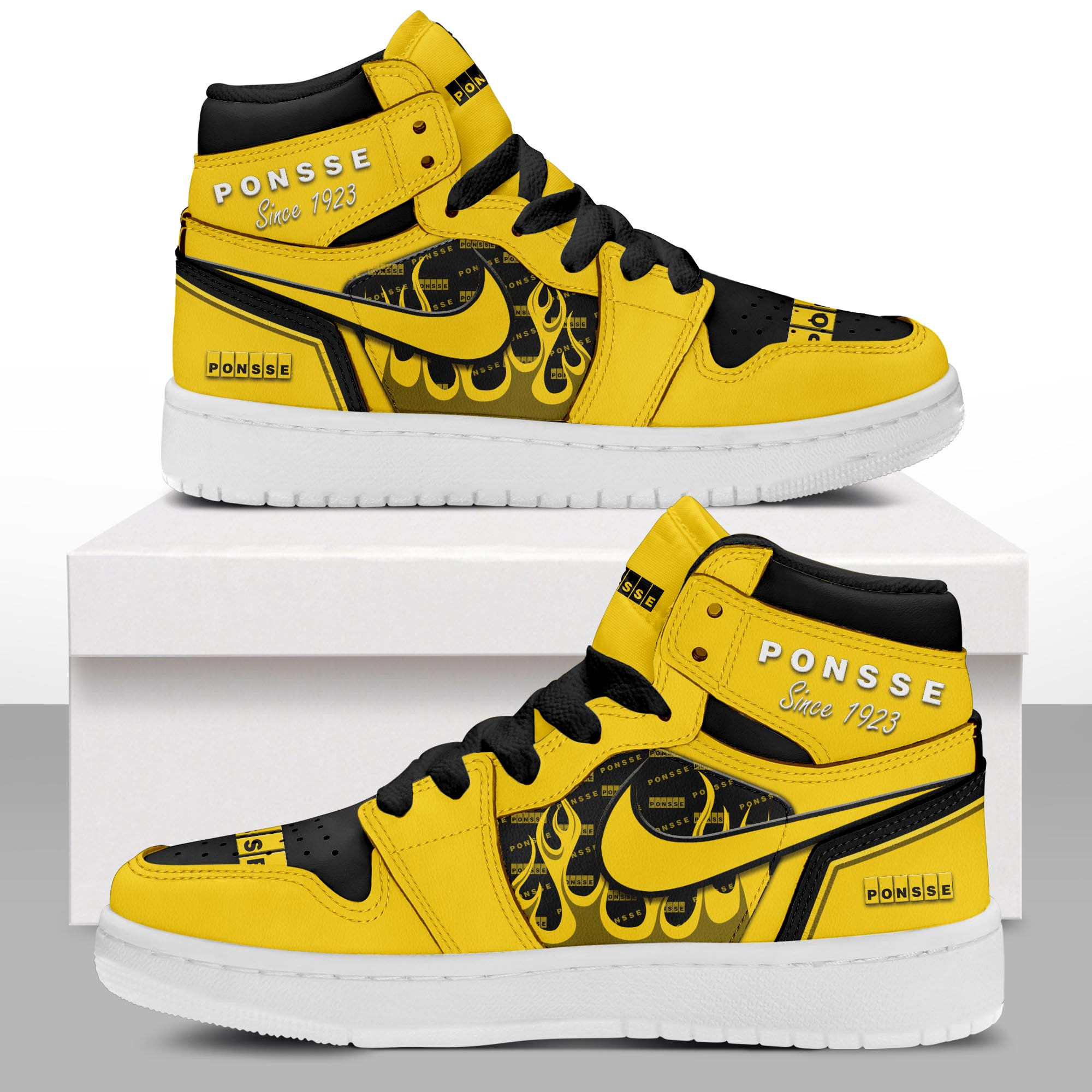 JWFancy Ponsse AJ1 High Sneakers Shoes For Men And Women