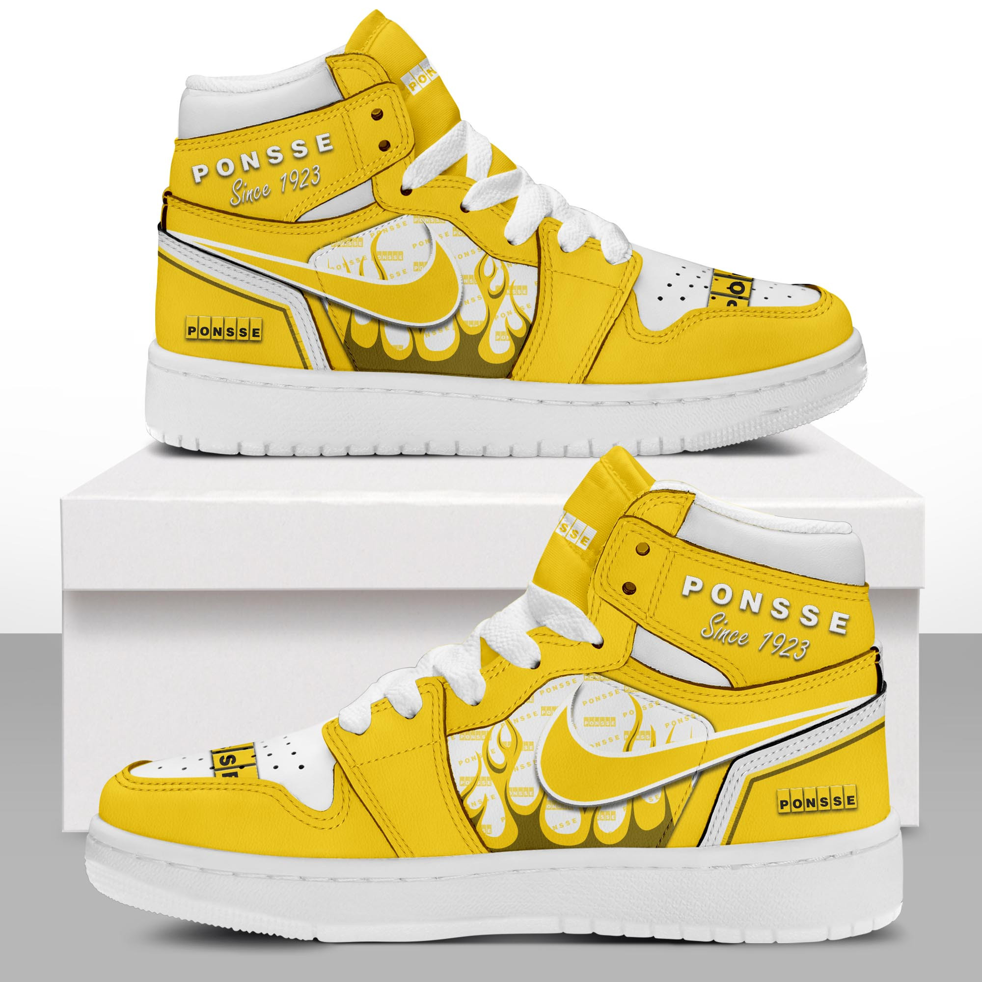 JWFancy Ponsse AJ1 High Sneakers Shoes For Men And Women