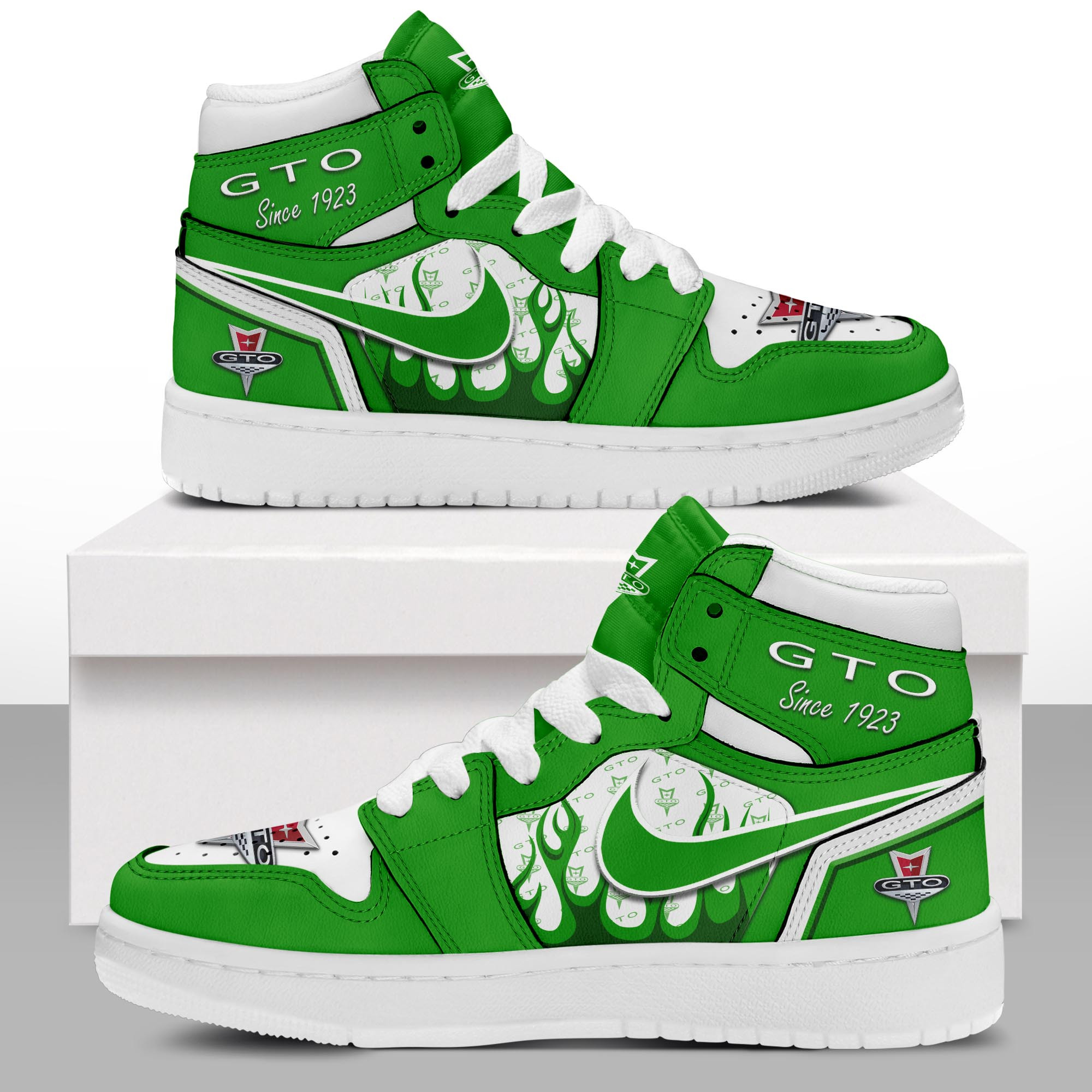 JWFancy Pontiac GTO AJ1 High Sneakers Shoes For Men And Women