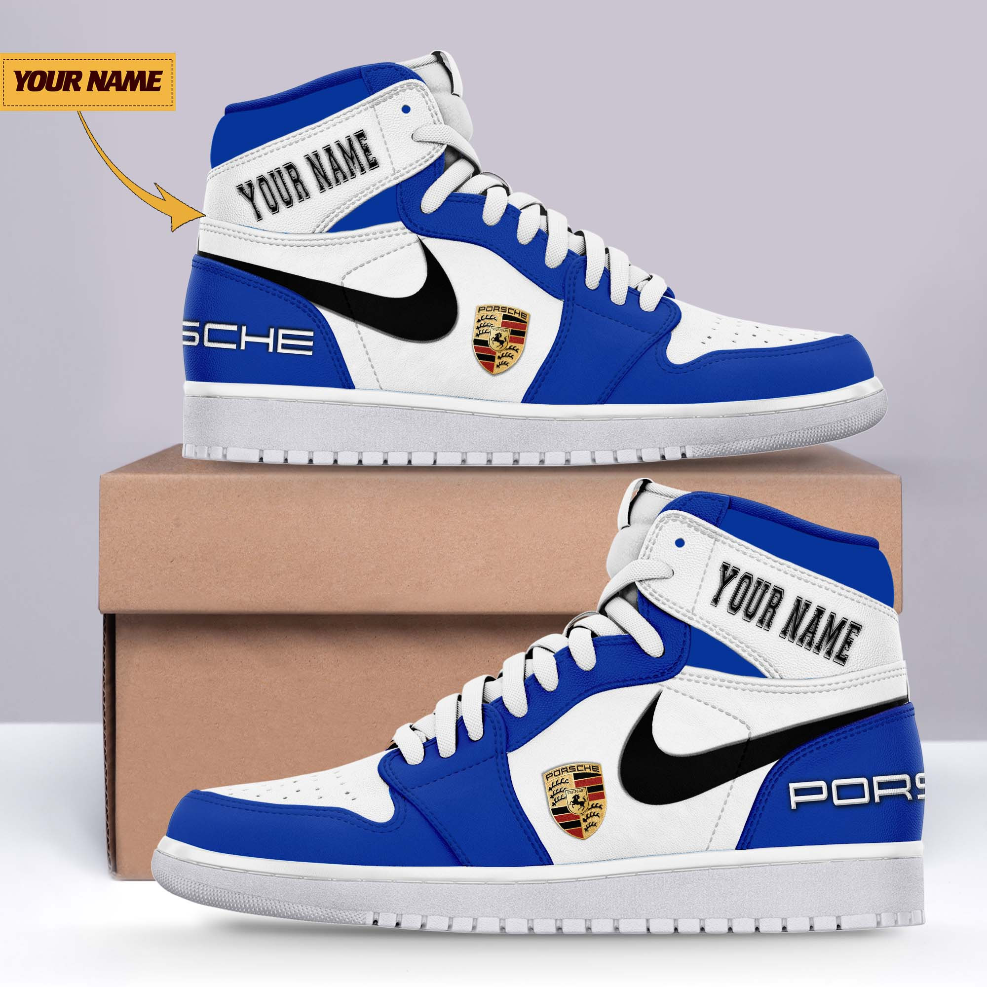 JWFancy Porsche AJ1 High Sneakers Shoes For Men And Women