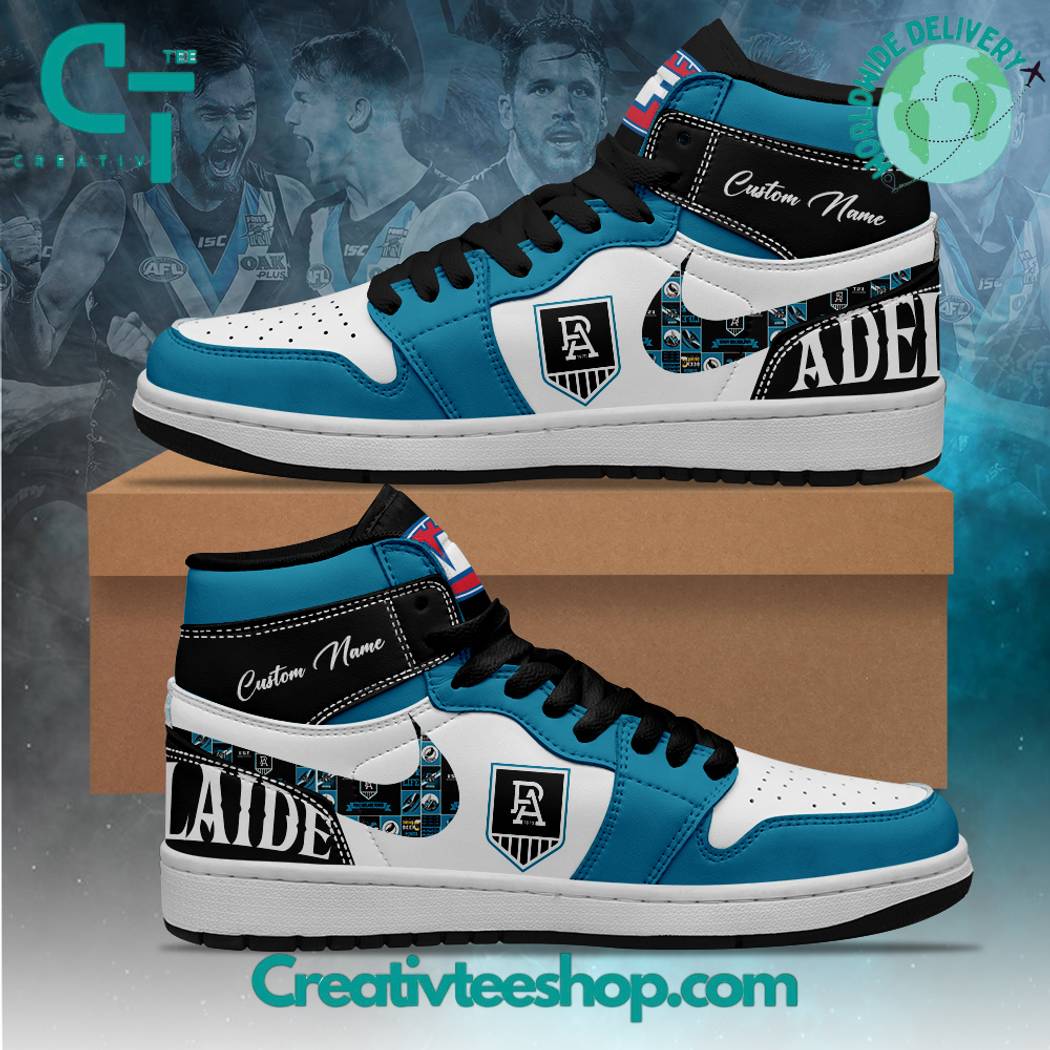JWFancy Port Adelaide Power AJ1 High Sneakers Shoes For Men And Women