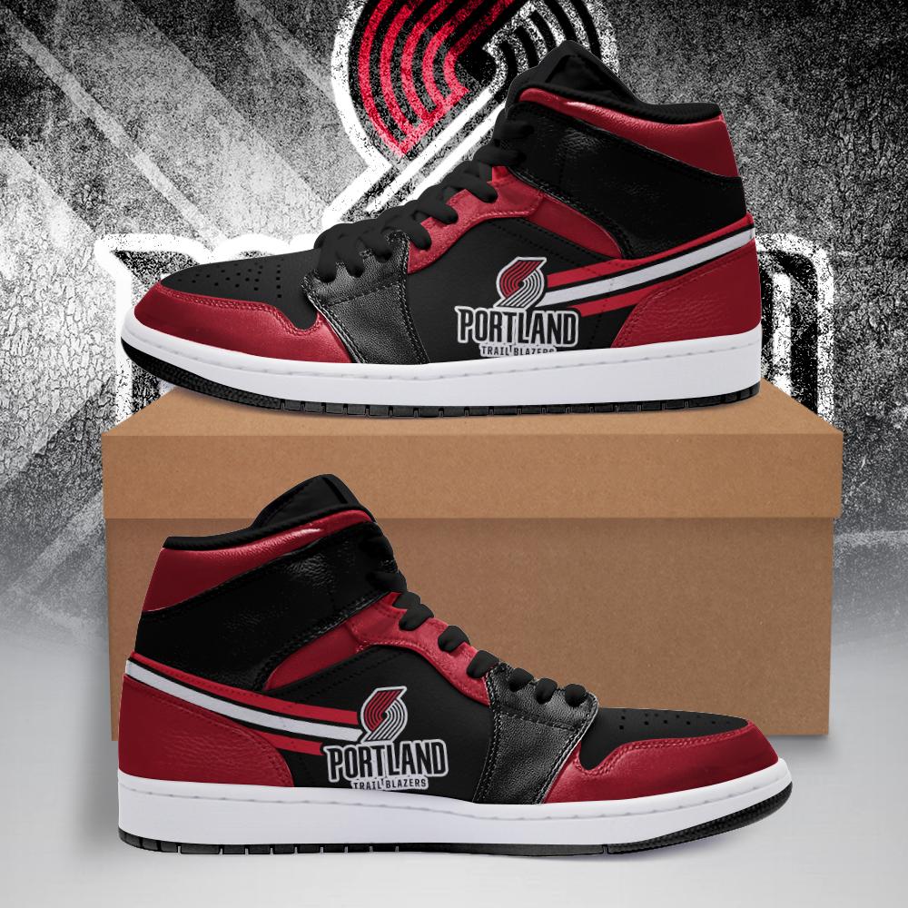 JWFancy Portland Trail Blazers NBA AJ1 High Sneakers Shoes For Men And Women