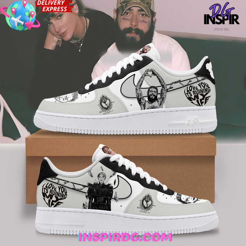 JWFancy Post Malone Air Low-Top Sneakers Shoes For Men And Women