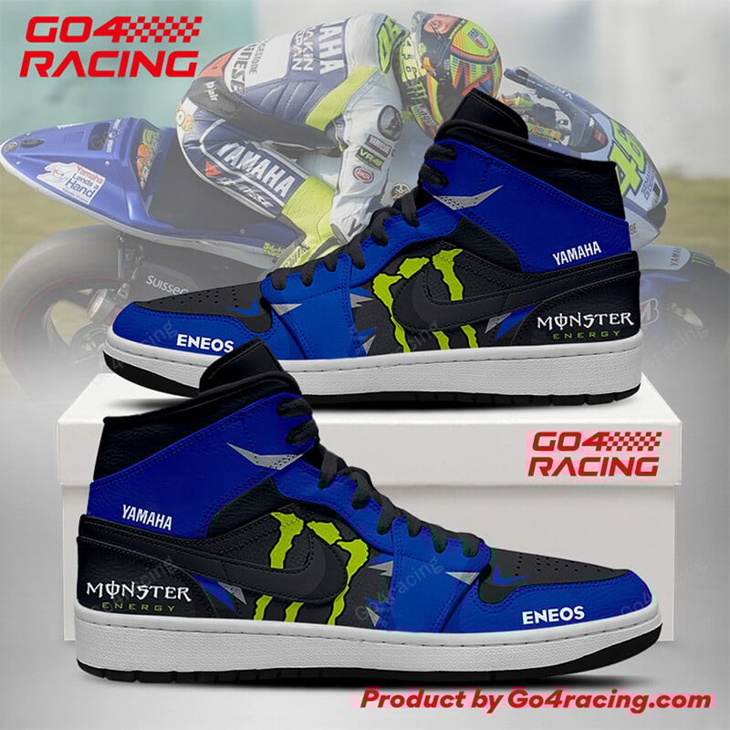 JWFancy Pramac Racing Yamaha AJ1 High Sneakers Shoes For Men And Women