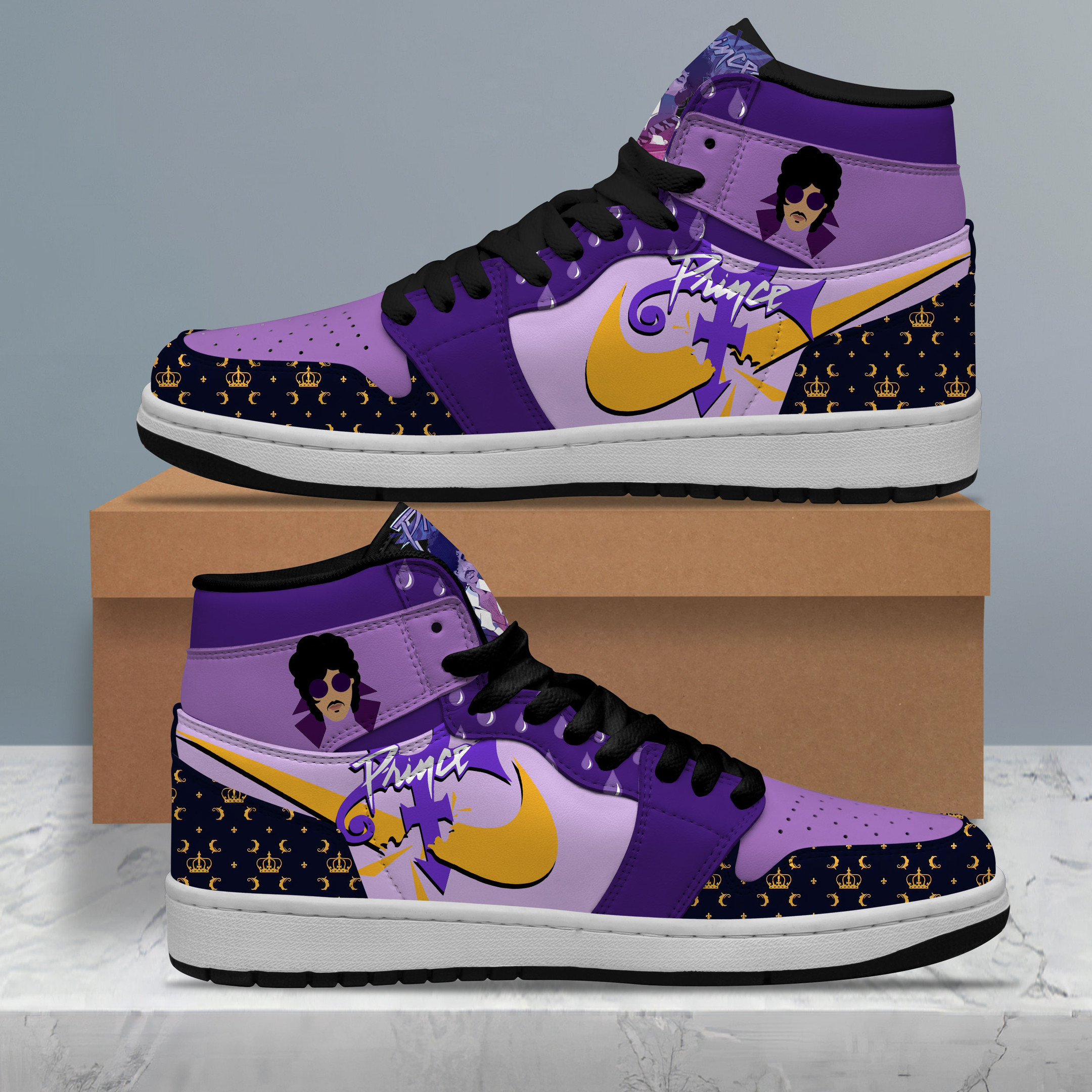 JWFancy Prince AJ1 High Sneakers Shoes For Men And Women