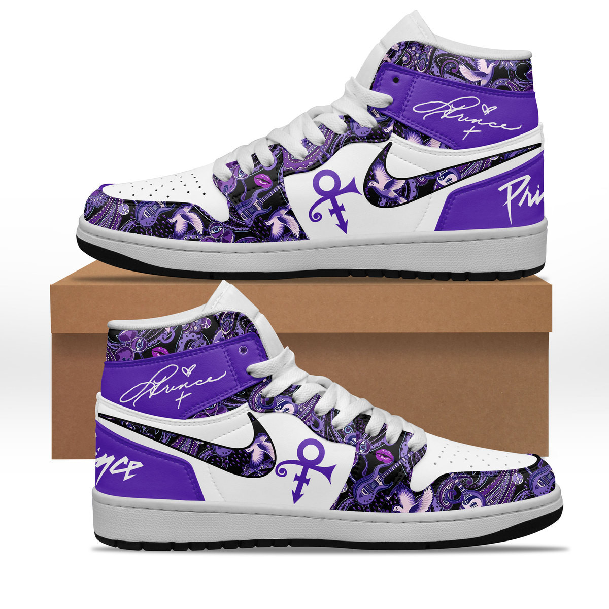 JWFancy Prince AJ1 High Sneakers Shoes For Men And Women