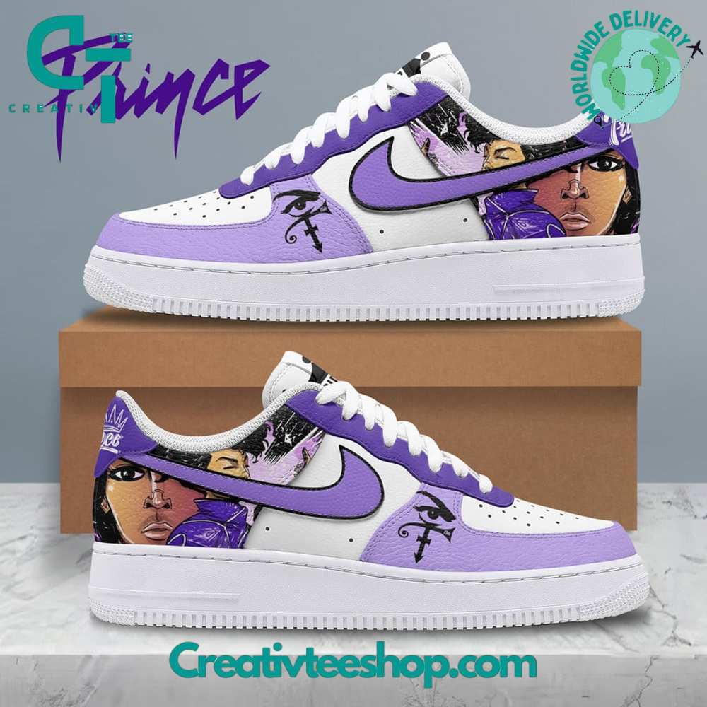 JWFancy Prince Purple Air Low-Top Sneakers Shoes For Men And Women