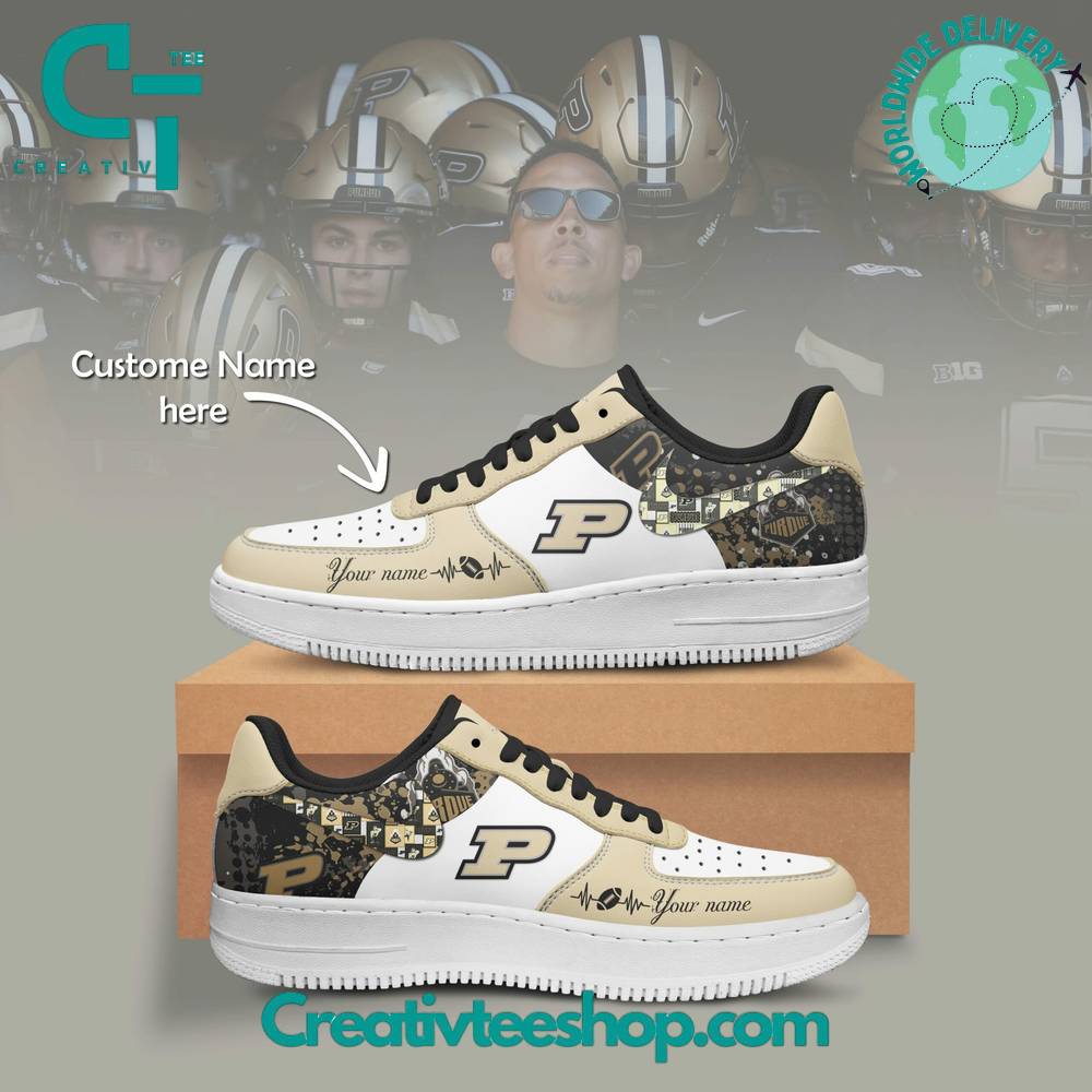 JWFancy Purdue Boilermakers Air Low-Top Sneakers Shoes For Men And Women