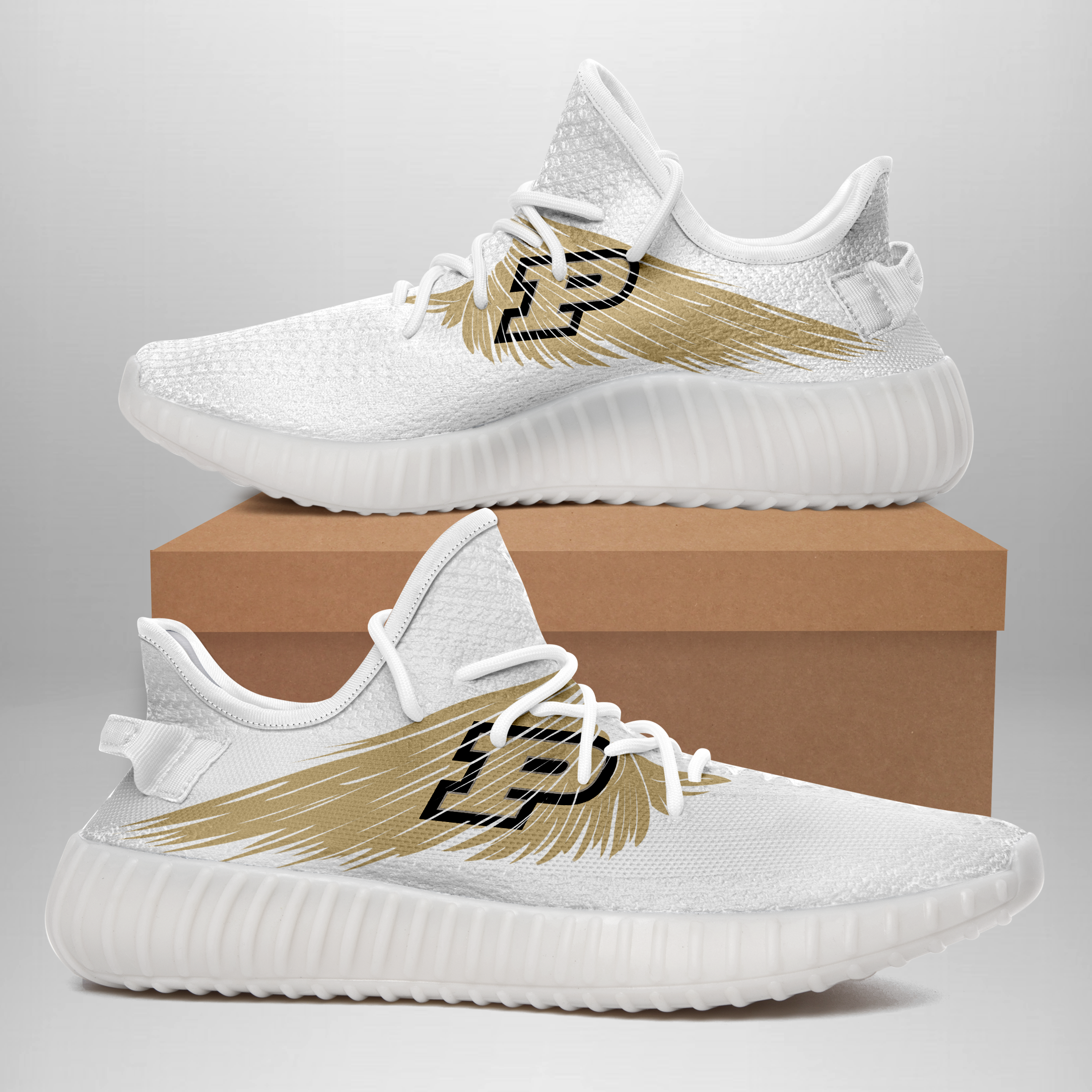 JWFancy Purdue Boilermakers Yeezy Boost Shoes For Men And Women