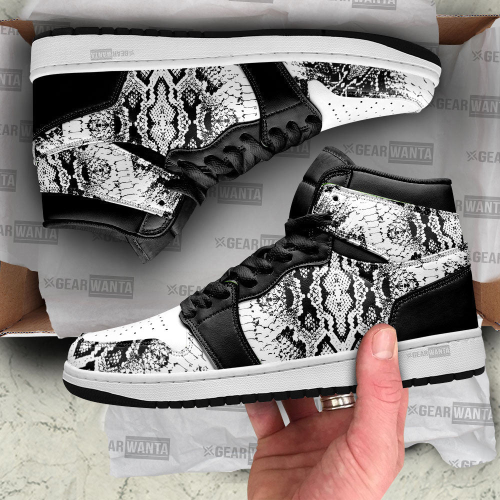 JWFancy Python Skin AJ1 High Sneakers Shoes For Men And Women