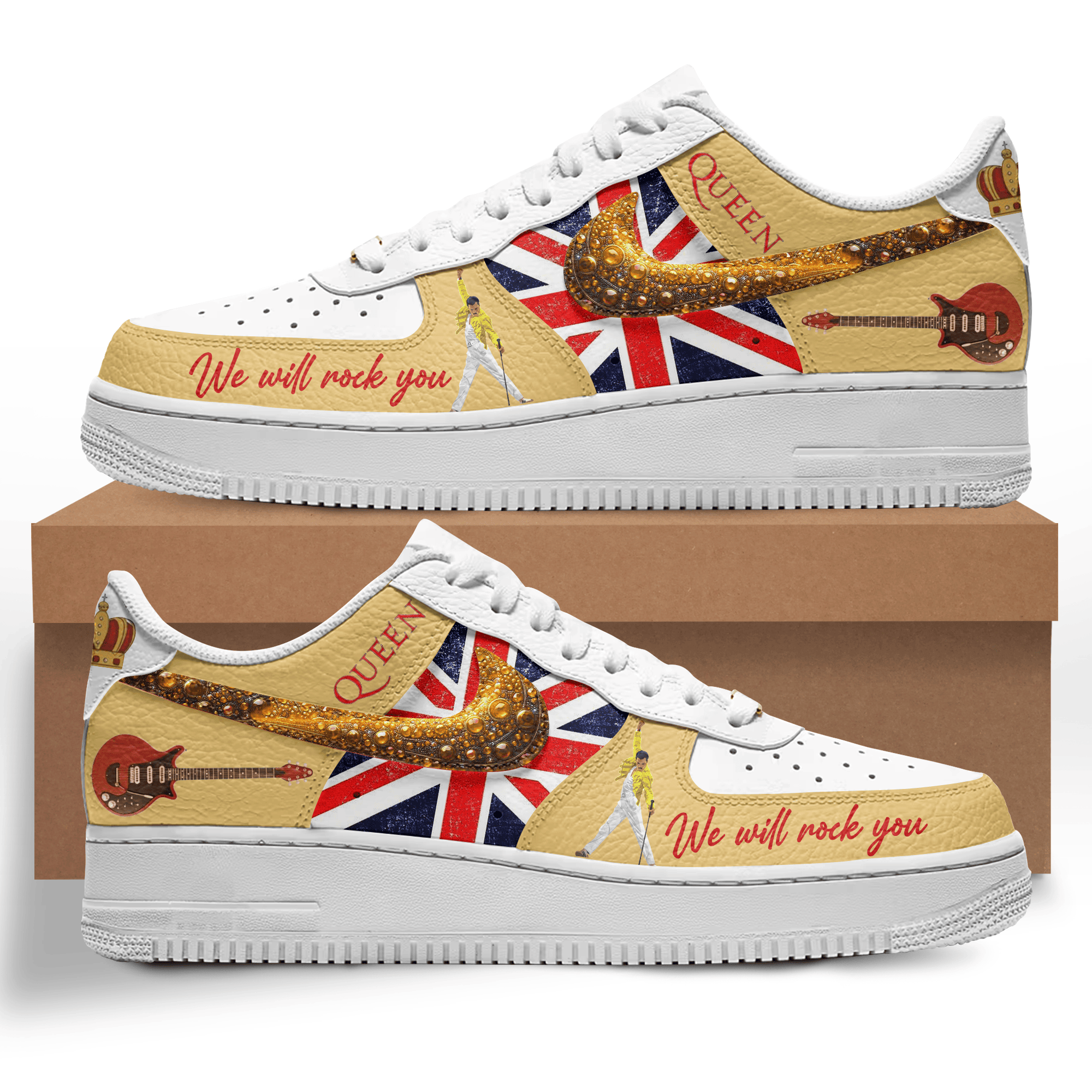 JWFancy Queen Air Low-Top Sneakers Shoes For Men And Women