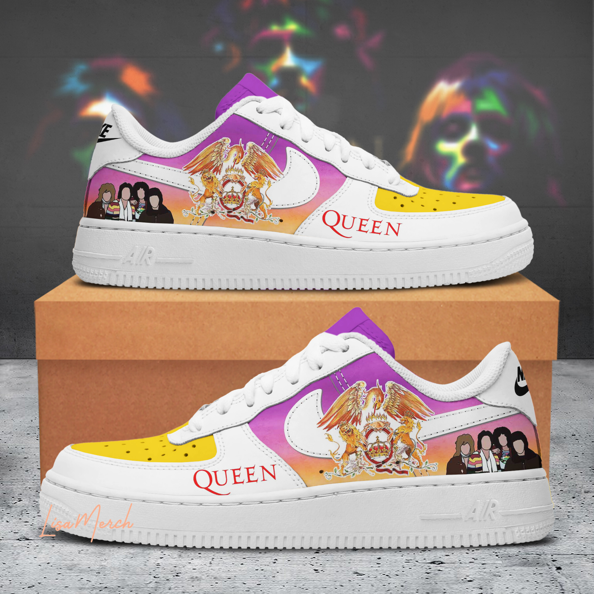 JWFancy Queen Air Low-Top Sneakers Shoes For Men And Women