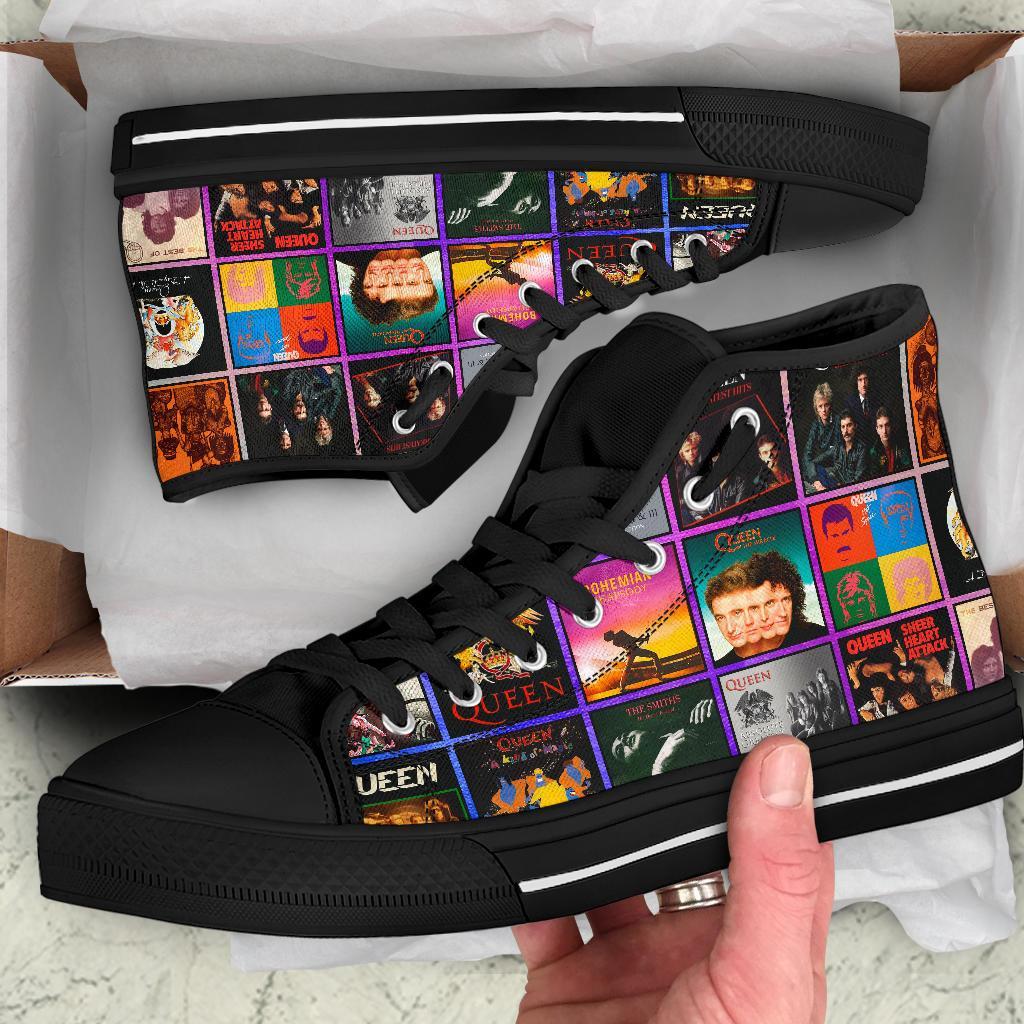 JWFancy Queen High Top Canvas Sneakers Shoes For Men And Women