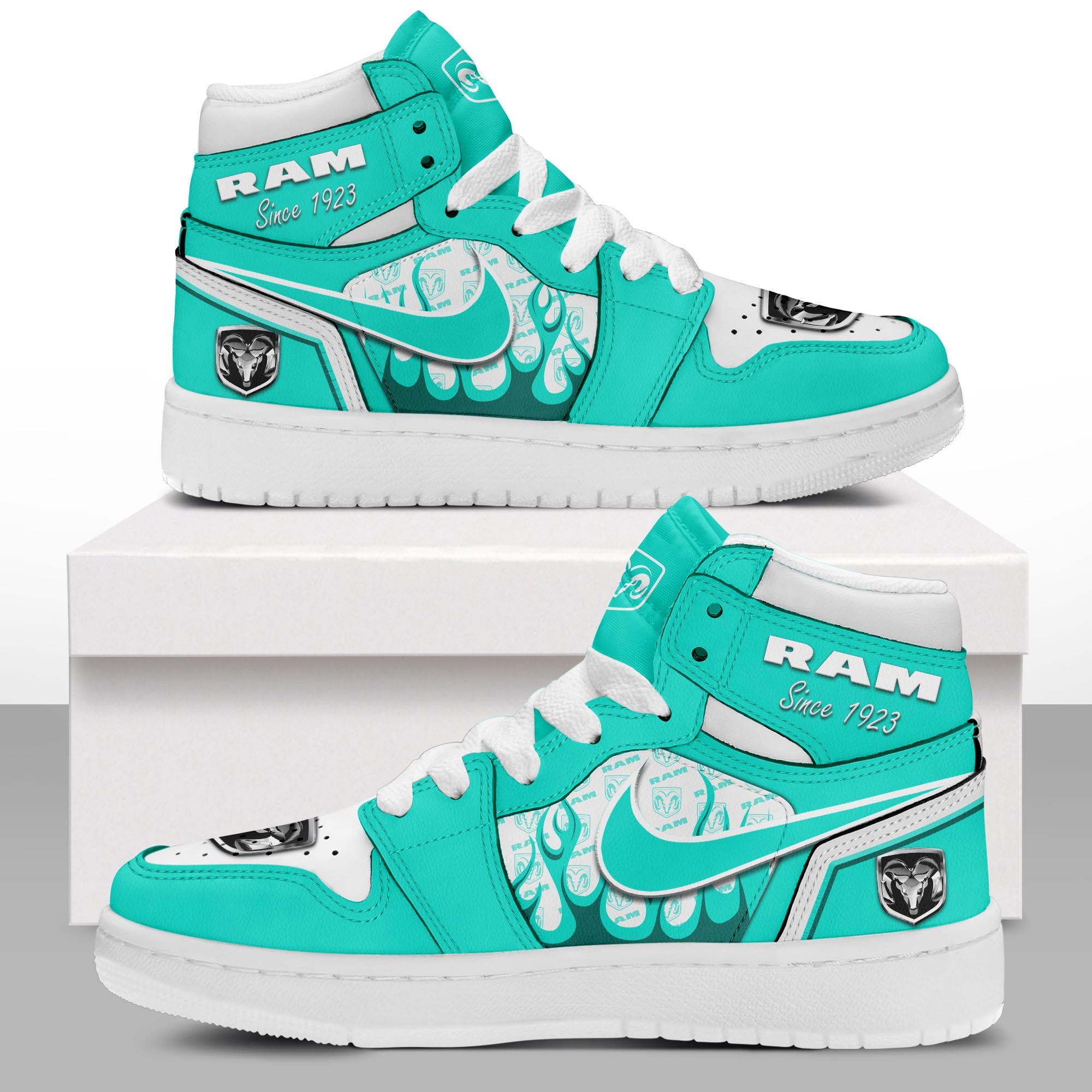 JWFancy Ram truck AJ1 High Sneakers Shoes For Men And Women