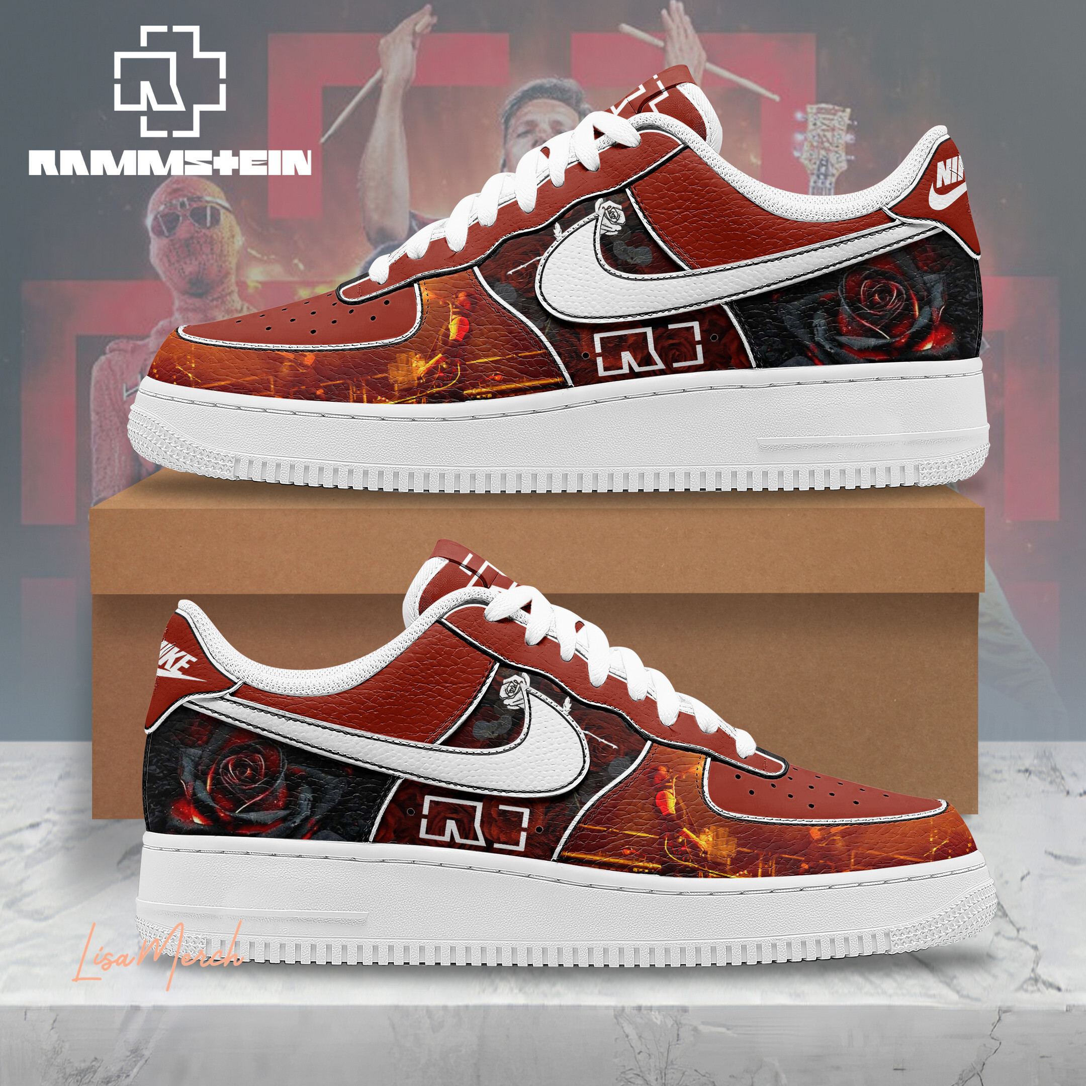 JWFancy Rammstein Air Low-Top Sneakers Shoes For Men And Women