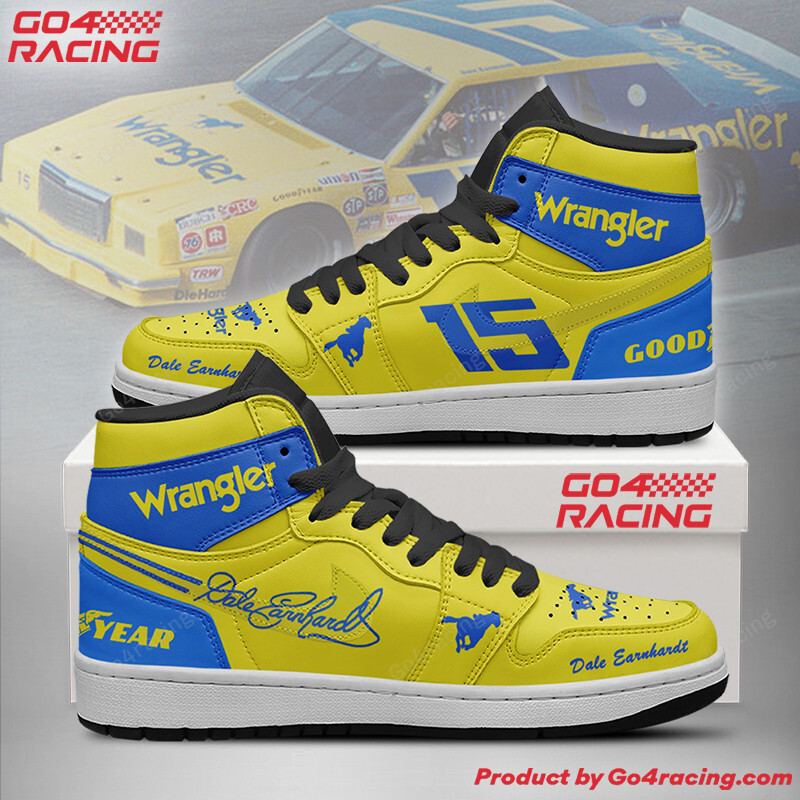 JWFancy RCR Dale Earnhardt AJ1 High Sneakers Shoes For Men And Women