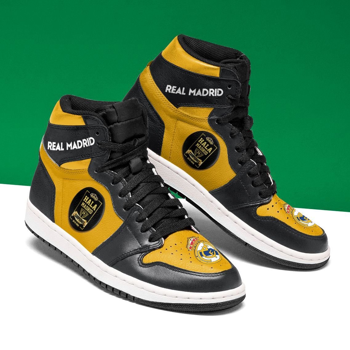 JWFancy Real Madrid Liga AJ1 High Sneakers Shoes For Men And Women