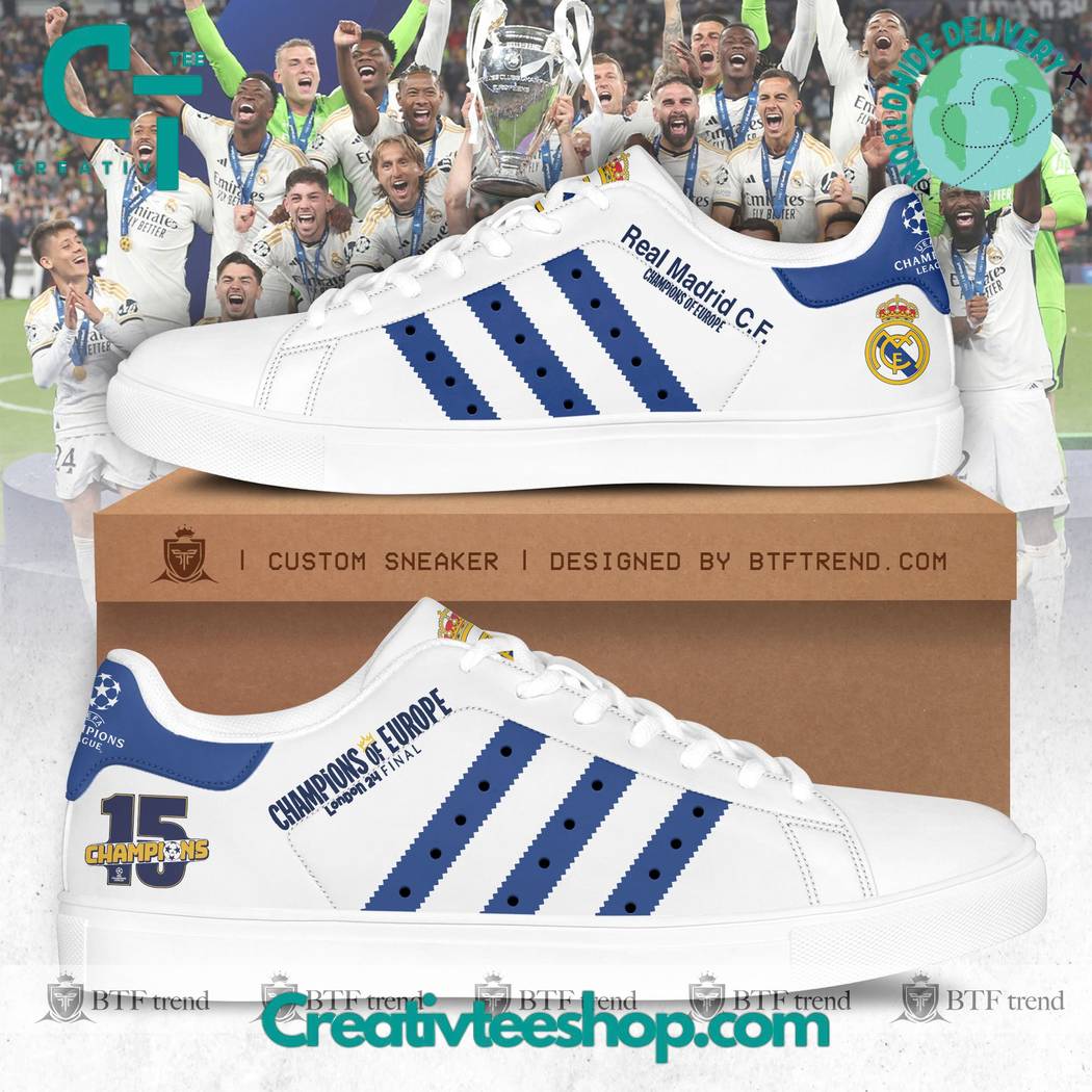 JWFancy Real Madrid Skate Stan Shoes Sneakes For Men And Women