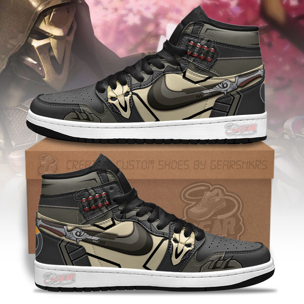 JWFancy Reaper Overwatch AJ1 High Sneakers Shoes For Men And Women