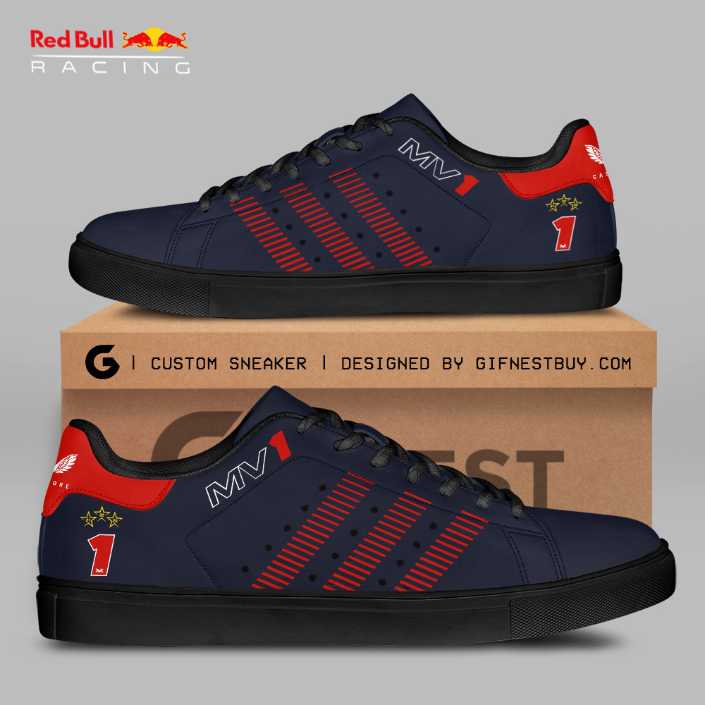 JWFancy Red Bull Racing F1 Skate Stan Shoes Sneakes For Men And Women