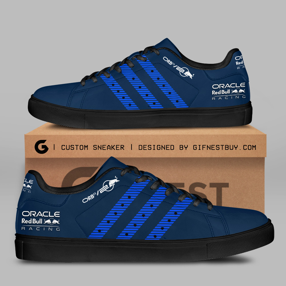 JWFancy Red Bull Racing F1 Skate Stan Shoes Sneakes For Men And Women