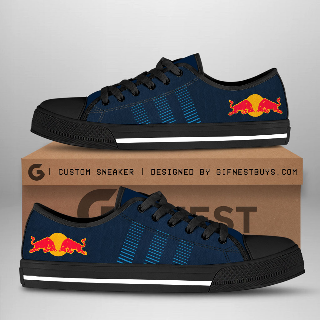 JWFancy Red Bull Racing Low Top Canvas Sneakers Shoes For Men And Women