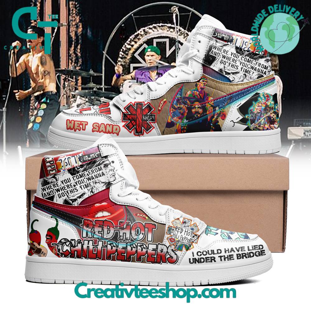JWFancy Red Hot Chili Peppers AJ1 High Sneakers Shoes For Men And Women