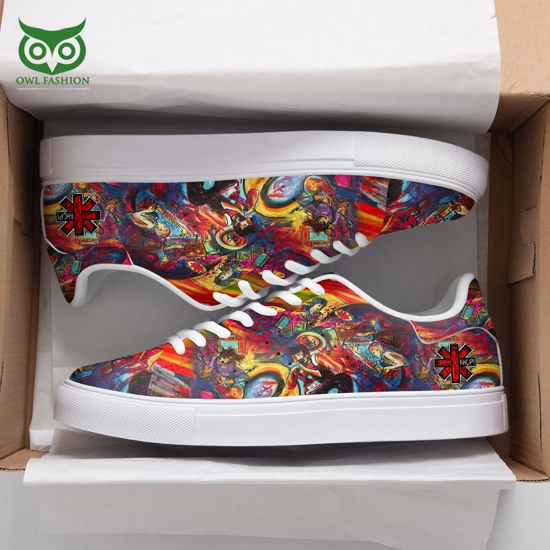 JWFancy Red Hot Chili Peppers Skate Stan Shoes Sneakes For Men And Women