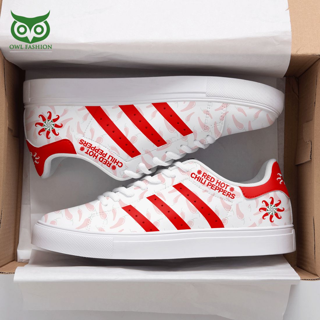JWFancy Red Hot Chili Peppers Skate Stan Shoes Sneakes For Men And Women