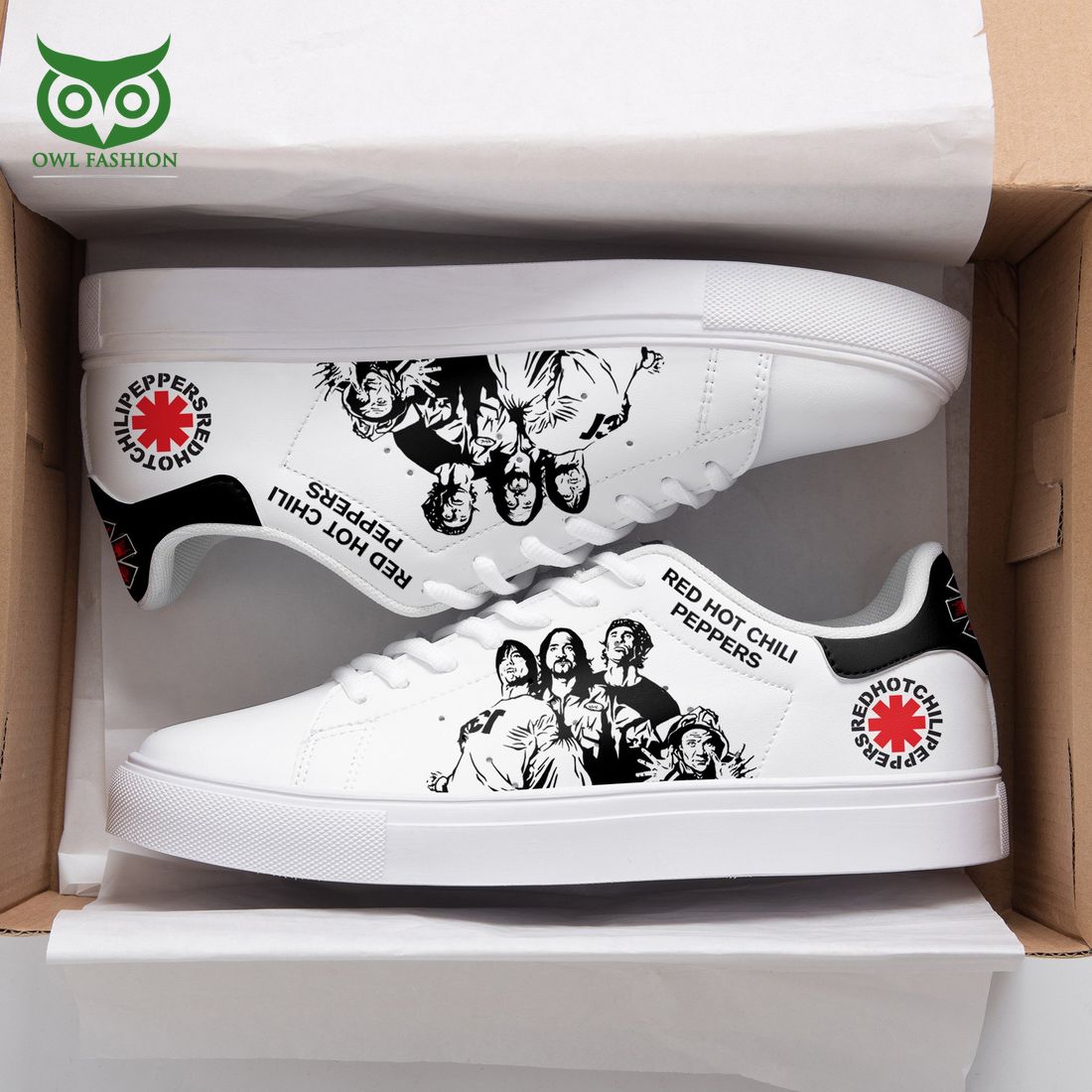 JWFancy Red Hot Chili Peppers Skate Stan Shoes Sneakes For Men And Women