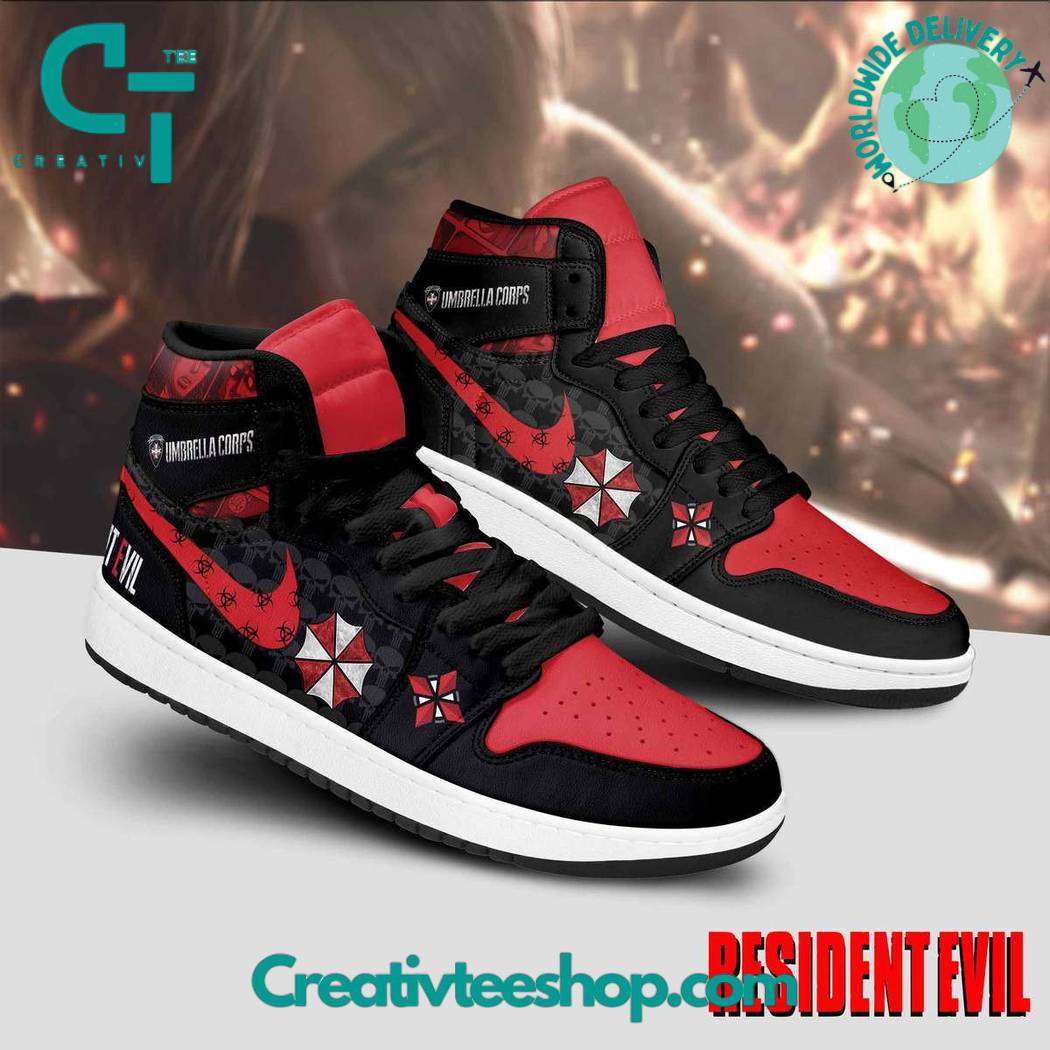 JWFancy Resident Evil AJ1 High Sneakers Shoes For Men And Women