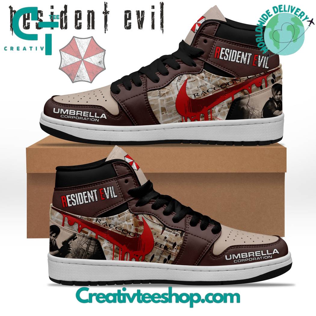 JWFancy Resident Evil AJ1 High Sneakers Shoes For Men And Women