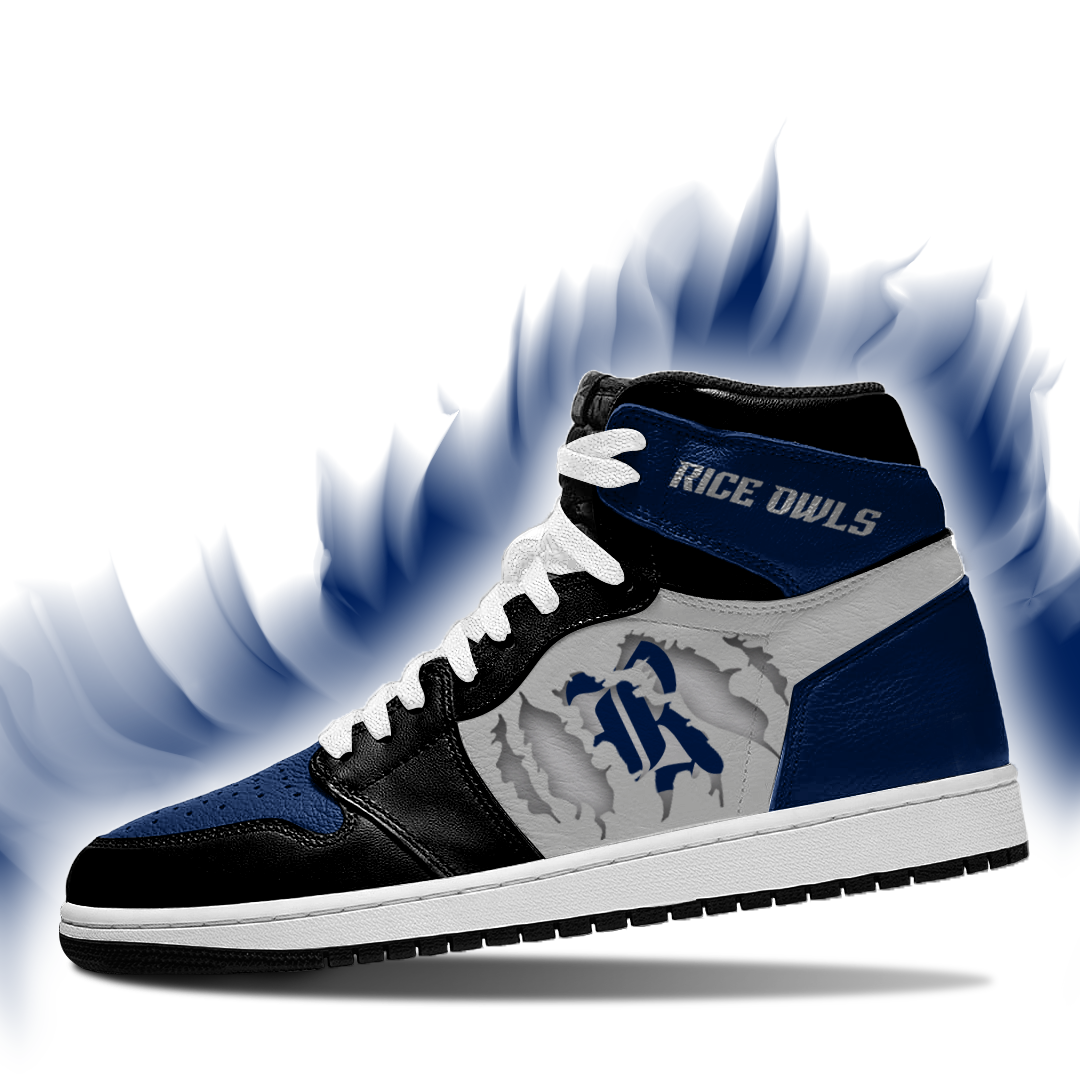 JWFancy Rice Owls AJ1 High Sneakers Shoes For Men And Women