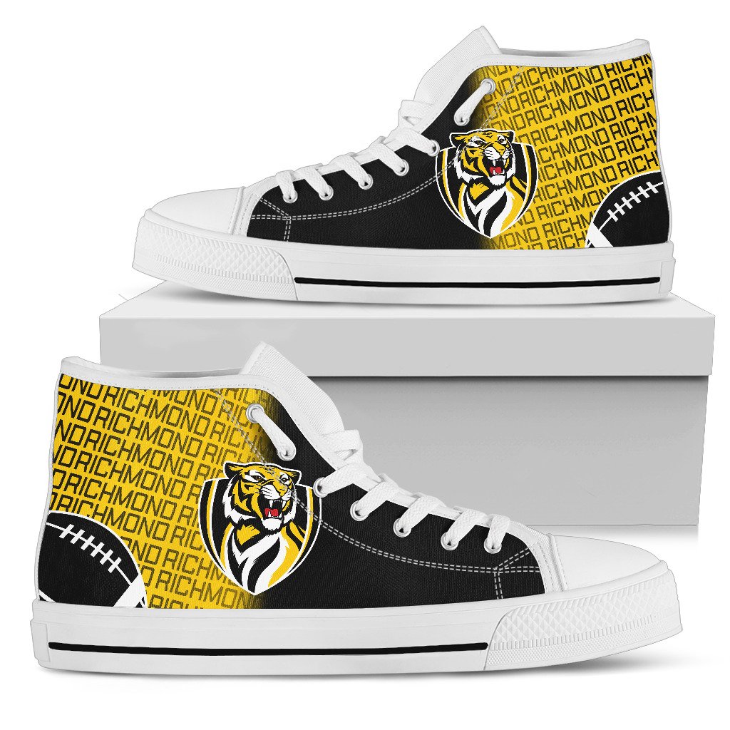 JWFancy Richmond Tigers High Top Canvas Sneakers Shoes For Men And Women