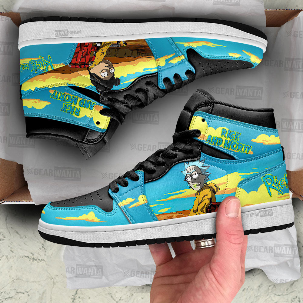JWFancy Rick and Morty AJ1 High Sneakers Shoes For Men And Women