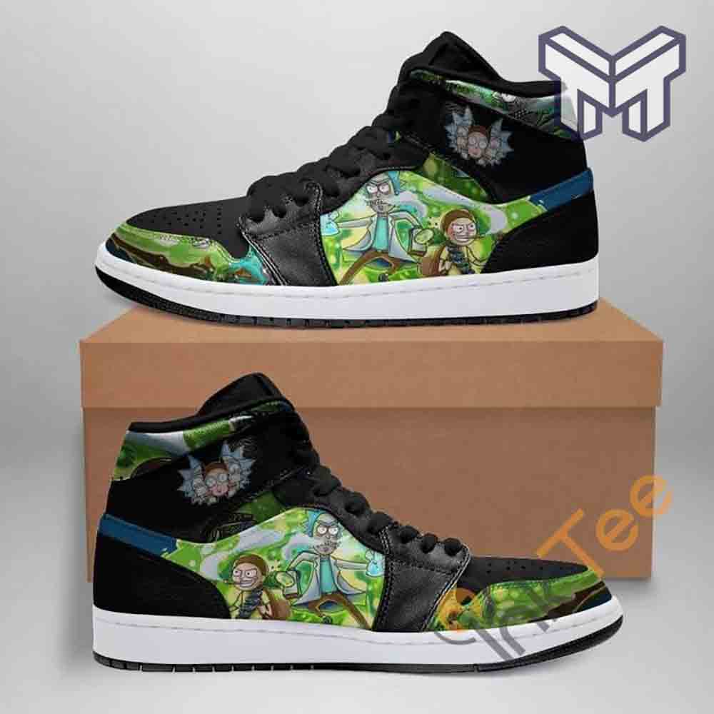 JWFancy Rick and Morty AJ1 High Sneakers Shoes For Men And Women