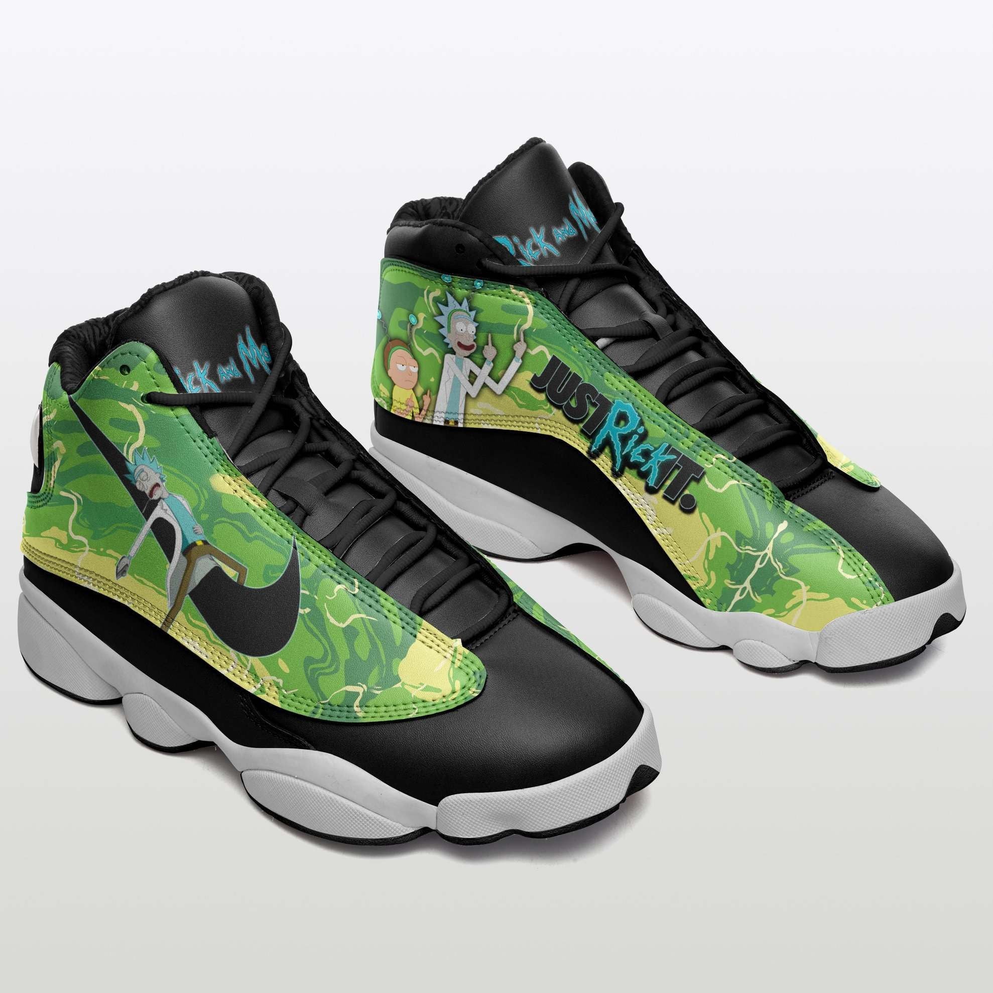 JWFancy Rick and Morty AJ13 Sneakers Shoes For Men And Women