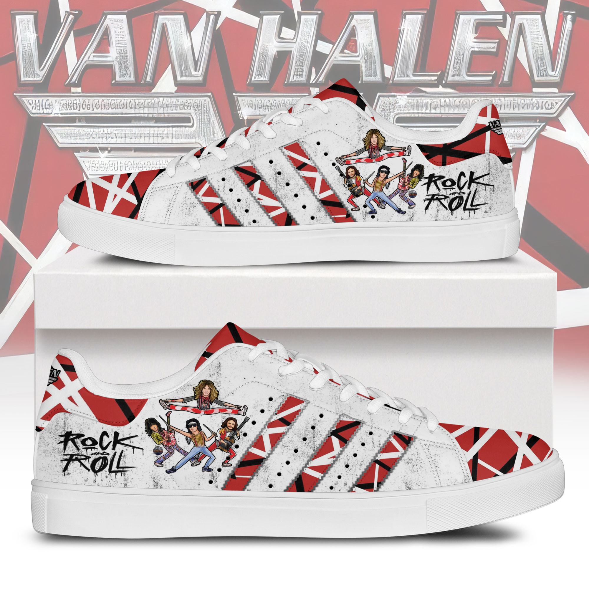 JWFancy Rock and Roll Skate Stan Shoes Sneakes For Men And Women