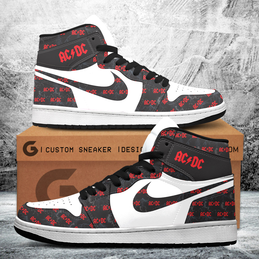 JWFancy Rock Music AJ1 High Sneakers Shoes For Men And Women