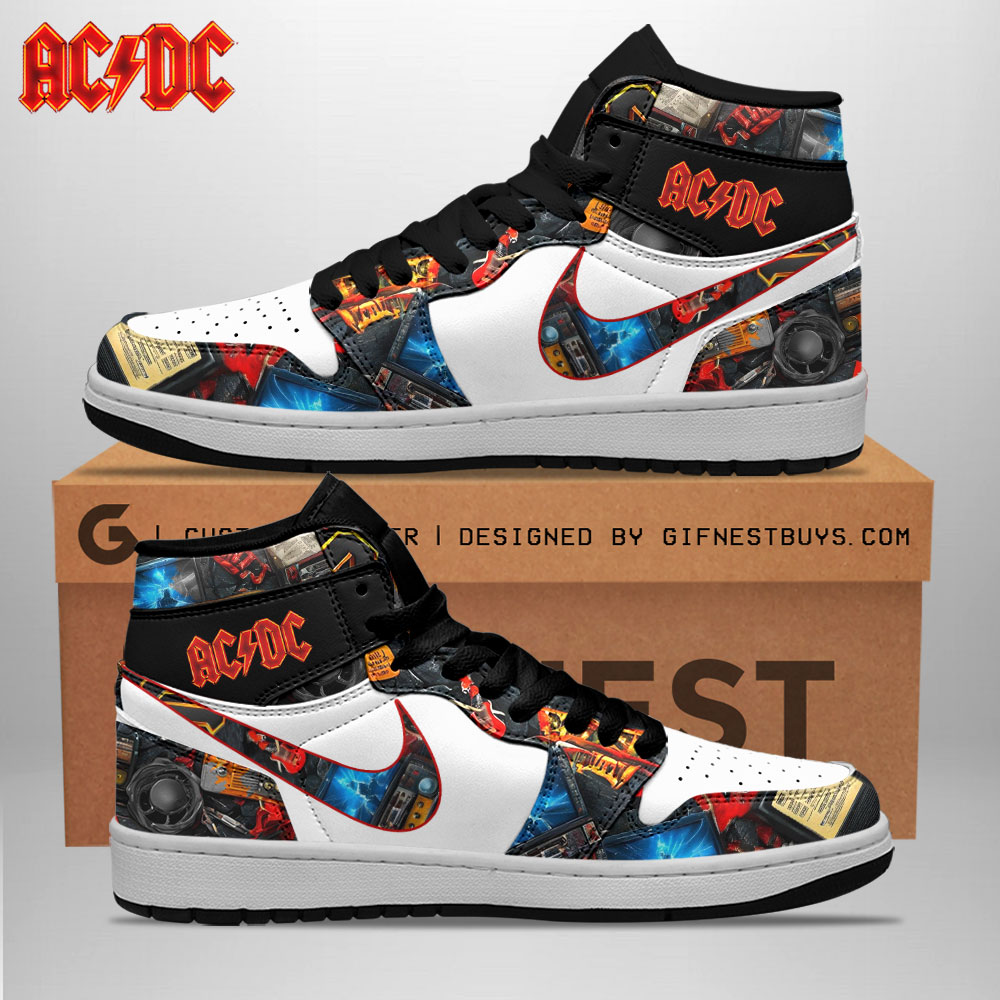 JWFancy Rock Music AJ1 High Sneakers Shoes For Men And Women